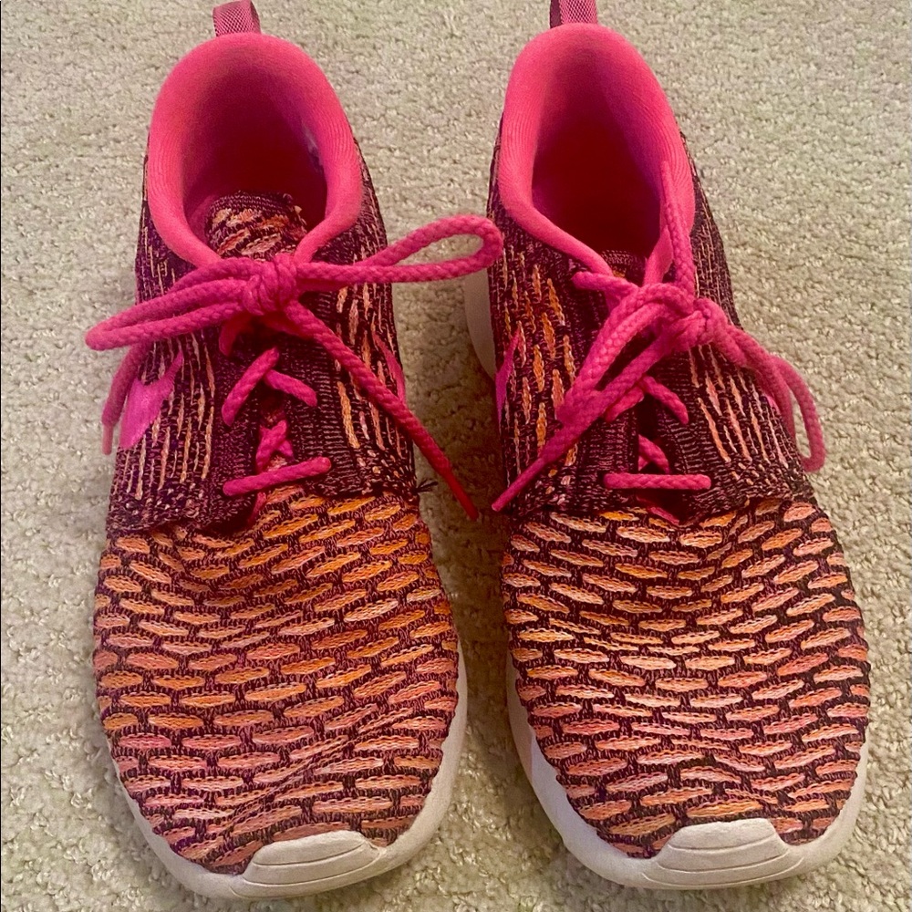 Nike Orange and Pink Running Shoes